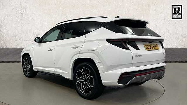 Hyundai TUCSON 1.6 h T-GDi N Line SUV 5dr Petrol Hybrid Auto Euro 6 (s/s) (230 ps) Atlas White