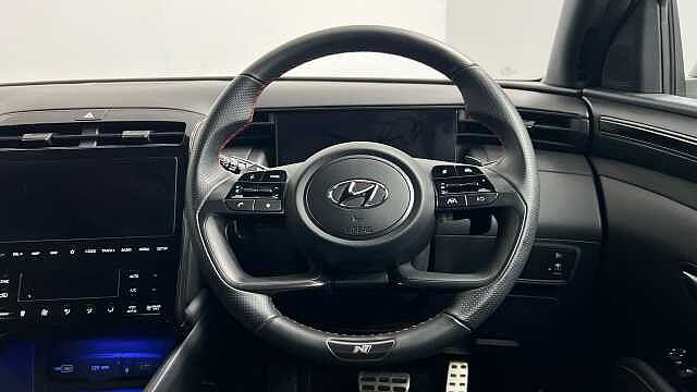 Hyundai TUCSON 1.6 h T-GDi N Line SUV 5dr Petrol Hybrid Auto Euro 6 (s/s) (230 ps) Atlas White