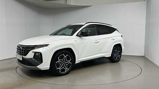 Hyundai TUCSON 1.6 h T-GDi N Line SUV 5dr Petrol Hybrid Auto Euro 6 (s/s) (230 ps) Atlas White