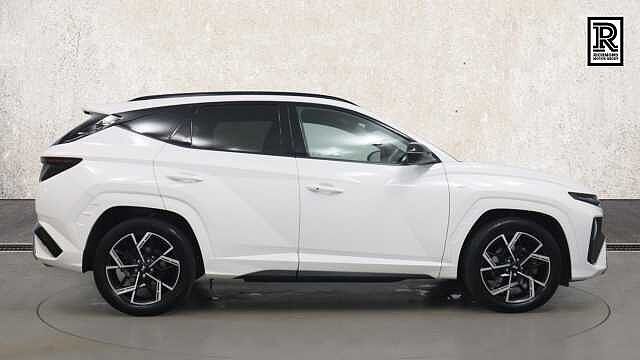 Hyundai TUCSON 1.6 T-GDi MHEV N Line SUV 5dr Petrol Hybrid DCT Euro 6 (s/s) (160 ps) White