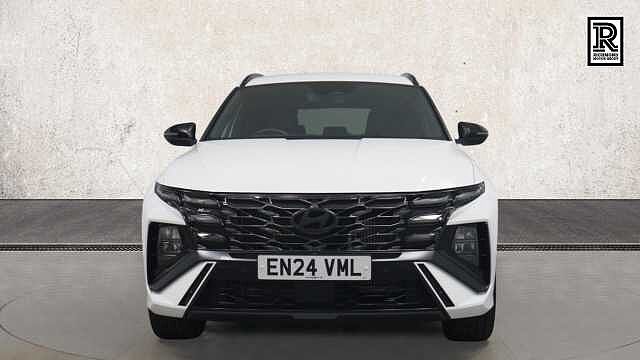 Hyundai TUCSON 1.6 T-GDi MHEV N Line SUV 5dr Petrol Hybrid DCT Euro 6 (s/s) (160 ps) White
