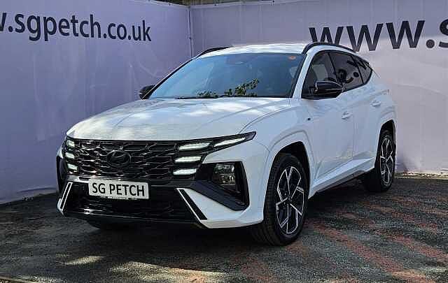 Hyundai TUCSON 1.6T 239 Hybrid N Line 5dr Auto White