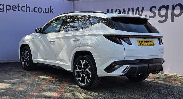 Hyundai TUCSON 1.6T 239 Hybrid N Line 5dr Auto White