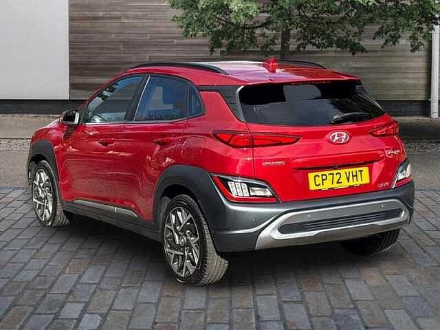 Hyundai KONA 1.6 h-GDi Ultimate SUV 5dr Petrol Hybrid DCT Euro 6 (s/s) (141 ps) Pulse Red