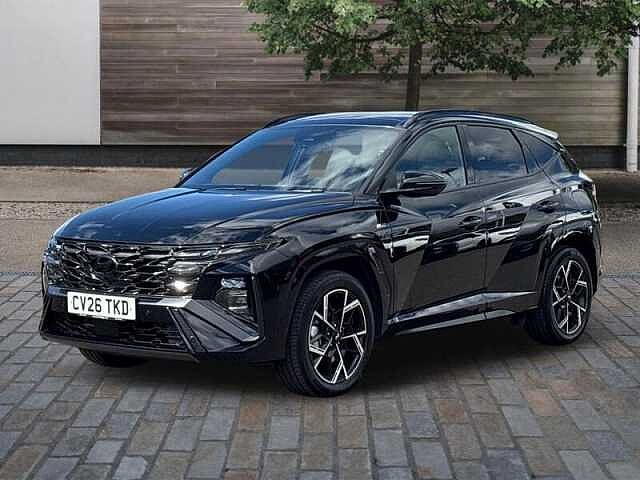 Hyundai TUCSON 1.6 T-GDi N Line S SUV 5dr Petrol Hybrid Auto Euro 6 (s/s) (215 ps) Abyss Black Pearl