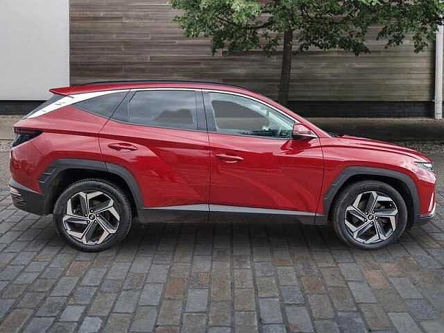 Hyundai TUCSON 1.6 h T-GDi Premium SUV 5dr Petrol Hybrid Auto Euro 6 (s/s) (230 ps) Sunset Red