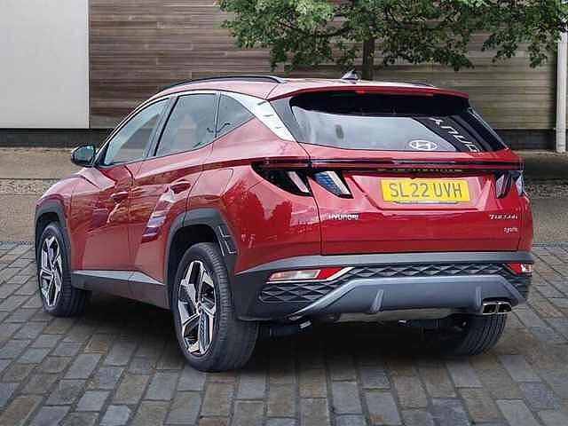 Hyundai TUCSON 1.6 h T-GDi Premium SUV 5dr Petrol Hybrid Auto Euro 6 (s/s) (230 ps) Sunset Red