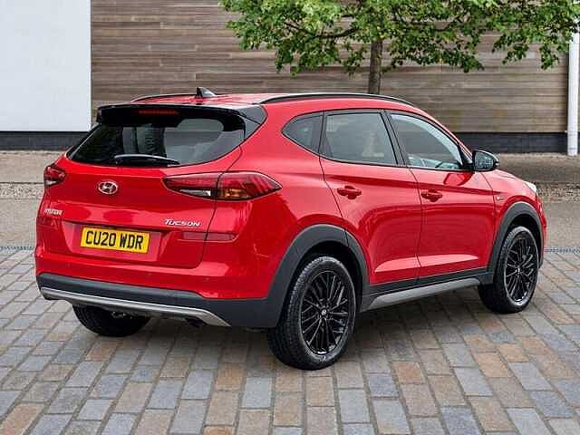 Hyundai TUCSON 1.6 GDi N Line SUV 5dr Petrol Manual Euro 6 (s/s) (132 ps) Engine Red