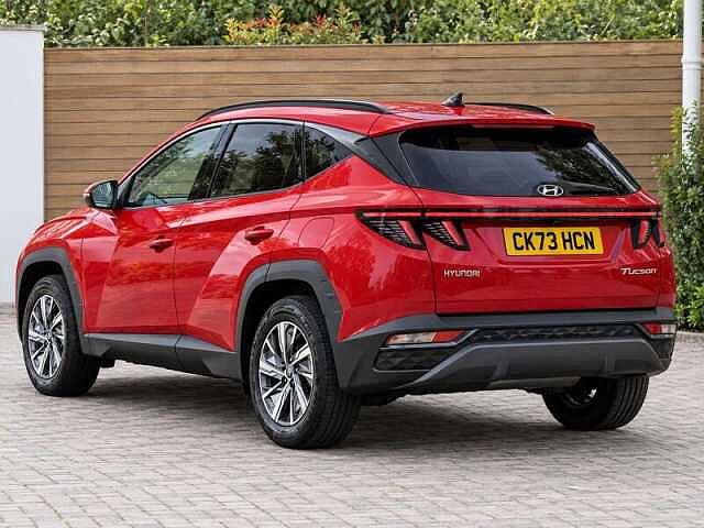Hyundai TUCSON 1.6 h T-GDi SE Connect SUV 5dr Petrol Hybrid Auto Euro 6 (s/s) (230 ps) Engine Red