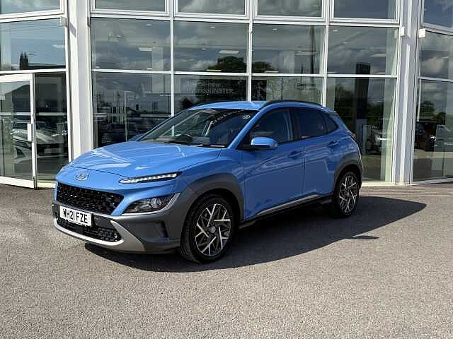 Hyundai KONA 1.6 GDi Hybrid Premium 5dr DCT Surfy Blue