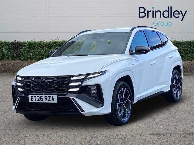 Hyundai TUCSON 1.6T 239 Hybrid N Line 5dr Auto Atlas White