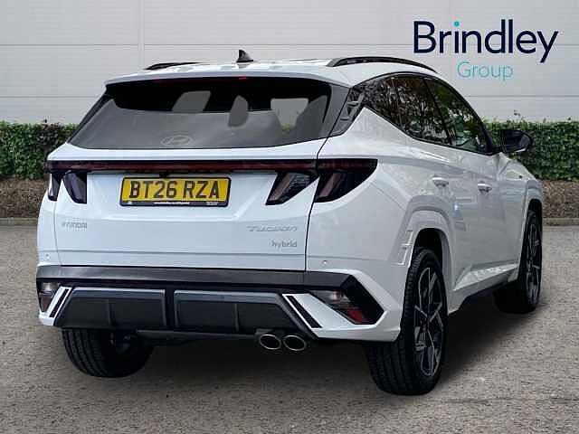 Hyundai TUCSON 1.6T 239 Hybrid N Line 5dr Auto Atlas White