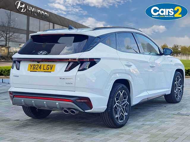 Hyundai TUCSON 1.6 TGDi Hybrid 230 N Line S 5dr 2WD Auto White