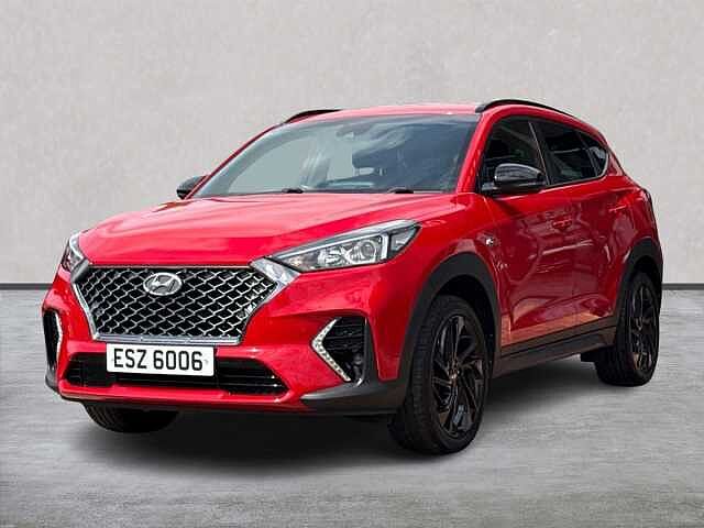 Hyundai TUCSON 1.6 T-Gdi N Line Suv 5Dr Petrol Manual Euro 6 (S/S) (177 Ps) Engine Red