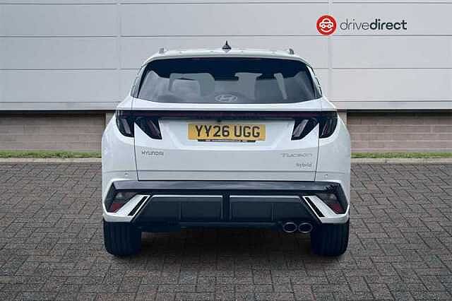 Hyundai TUCSON 1.6 T-GDi N Line SUV 5dr Petrol Hybrid Auto Euro 6 (s/s) (215 ps) White