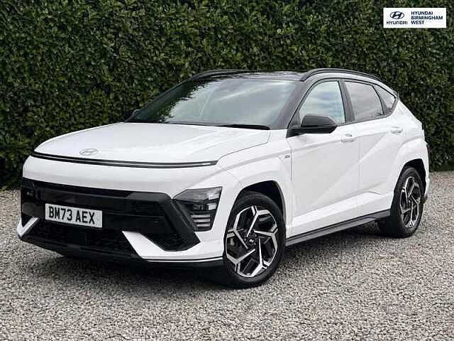Hyundai KONA 1.6 h-GDi N Line S SUV 5dr Petrol Hybrid DCT Euro 6 (s/s) (141 ps) White