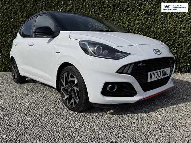 Hyundai I10 1.0 T-GDi N Line Hatchback 5dr Petrol Manual Euro 6 (s/s) (100 ps) White