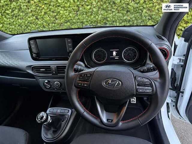 Hyundai I10 1.0 T-GDi N Line Hatchback 5dr Petrol Manual Euro 6 (s/s) (100 ps) White