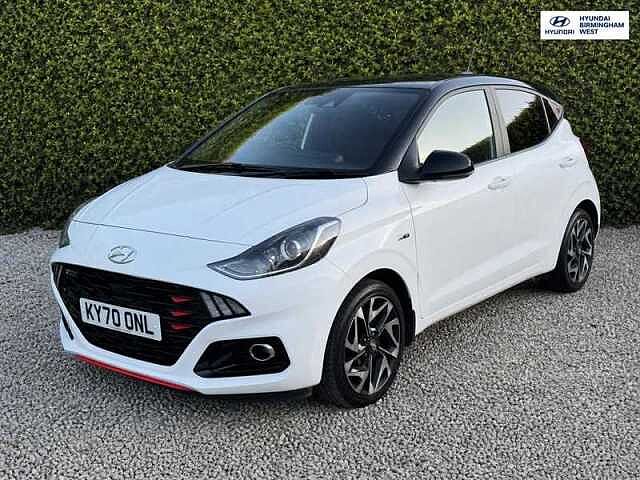 Hyundai I10 1.0 T-GDi N Line Hatchback 5dr Petrol Manual Euro 6 (s/s) (100 ps) White