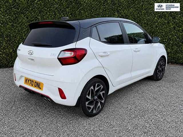 Hyundai I10 1.0 T-GDi N Line Hatchback 5dr Petrol Manual Euro 6 (s/s) (100 ps) White