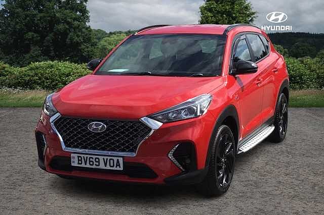 Hyundai TUCSON T-GDI N LINE Engine Red