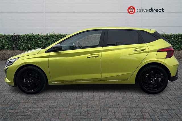 Hyundai I20 1.0 T-GDi Black Line Hatchback 5dr Petrol Manual Euro 6 (s/s) (90 ps) Green