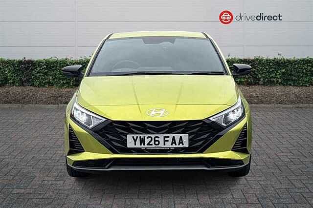 Hyundai I20 1.0 T-GDi Black Line Hatchback 5dr Petrol Manual Euro 6 (s/s) (90 ps) Green
