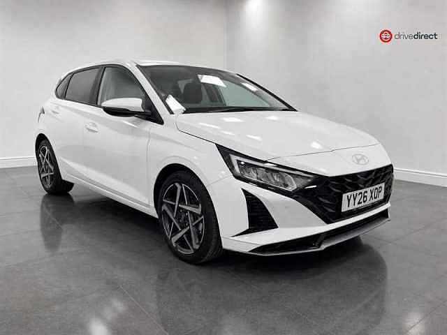 Hyundai I20 1.0 T-GDi Tech Line Hatchback 5dr Petrol DCT Euro 6 (s/s) (90 ps) White