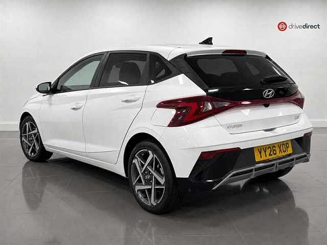 Hyundai I20 1.0 T-GDi Tech Line Hatchback 5dr Petrol DCT Euro 6 (s/s) (90 ps) White