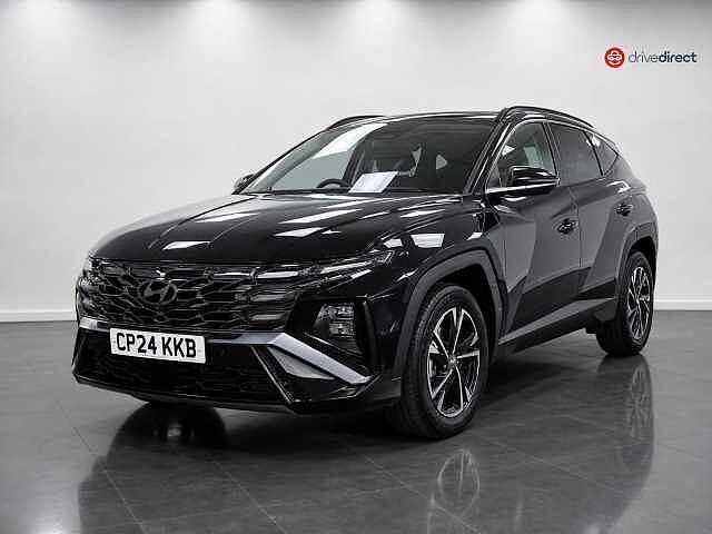 Hyundai TUCSON 1.6 T-GDi N Line S SUV 5dr Petrol Hybrid Auto Euro 6 (s/s) (215 ps) Black