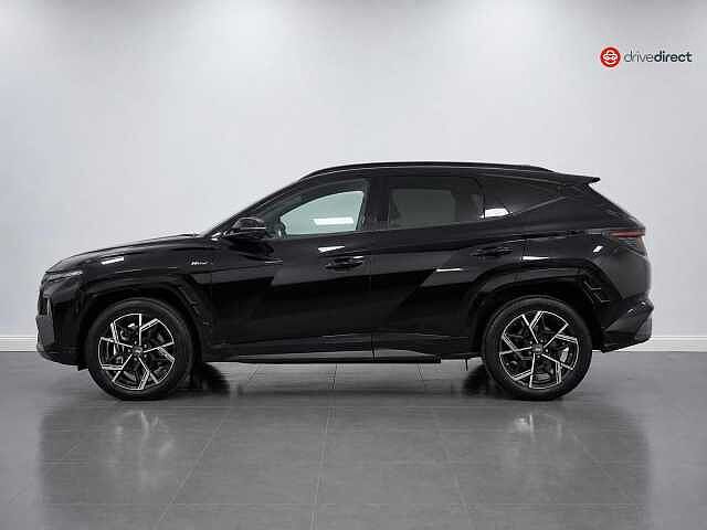 Hyundai TUCSON 1.6 T-GDi N Line S SUV 5dr Petrol Hybrid Auto Euro 6 (s/s) (215 ps) Black