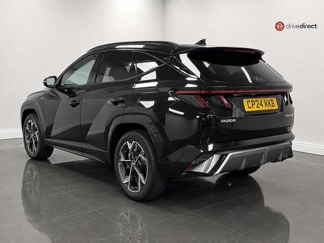 Hyundai TUCSON 1.6 T-GDi N Line S SUV 5dr Petrol Hybrid Auto Euro 6 (s/s) (215 ps) Black