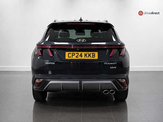 Hyundai TUCSON 1.6 T-GDi N Line S SUV 5dr Petrol Hybrid Auto Euro 6 (s/s) (215 ps) Black