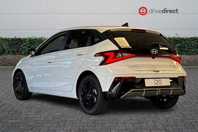 Hyundai I20 1.0 T-GDi Black Line Hatchback 5dr Petrol Manual Euro 6 (s/s) (90 ps) White