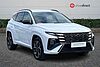 Hyundai TUCSON 1.6 T-GDi N Line SUV 5dr Petrol Hybrid Auto Euro 6 (s/s) (215 ps) White