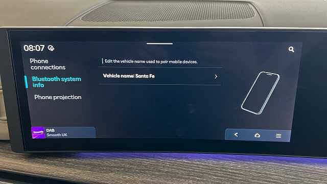 Hyundai SANTA FE 1.6 TGDi 239 Hybrid Ultimate 5dr Auto Pebble Blue