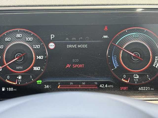 Hyundai TUCSON N Line S Hybrid 1.6 T-GDi HEV (230ps) Engine Red
