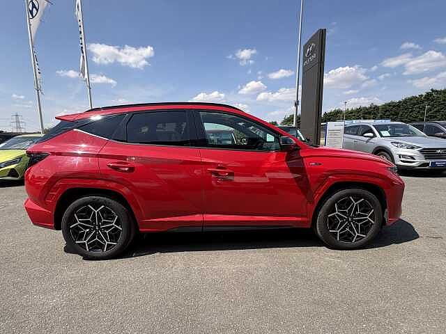 Hyundai TUCSON N Line S Hybrid 1.6 T-GDi HEV (230ps) Engine Red