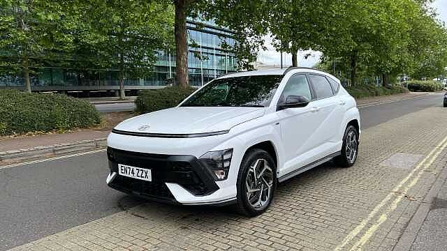 Hyundai KONA 1.6 h-GDi N Line SUV 5dr Petrol Hybrid DCT Euro 6 (s/s) (129 ps) White