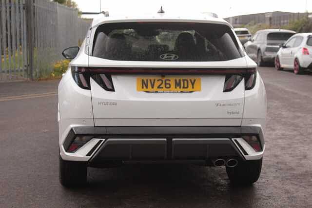 Hyundai TUCSON 1.6T 239 Hybrid N Line 5dr Auto White