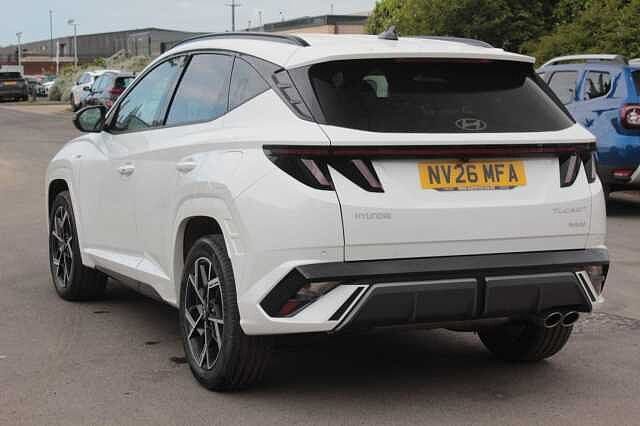 Hyundai TUCSON 1.6T 239 Hybrid N Line 5dr Auto White