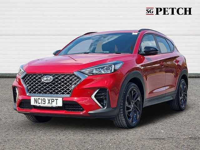 Hyundai TUCSON 1.6 TGDi 177 N Line 5dr 2WD DCT Red