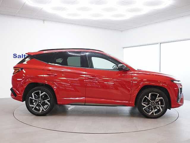 Hyundai TUCSON 1.6 T-GDi N Line SUV 5dr Petrol Hybrid Auto Euro 6 (s/s) (215 ps) Engine Red