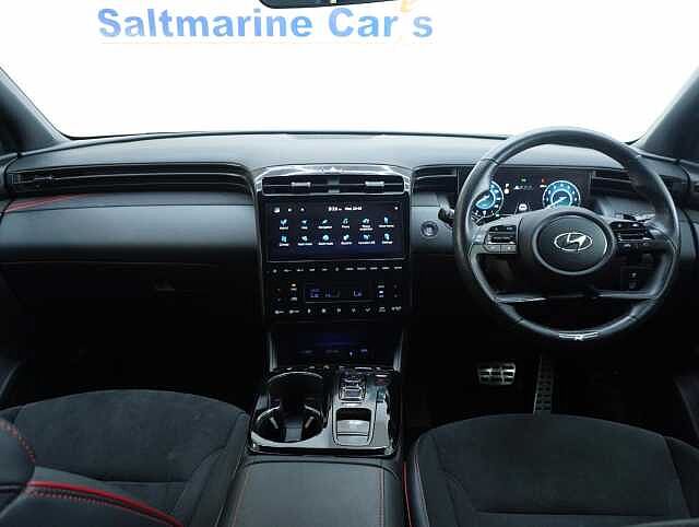 Hyundai TUCSON 1.6 h T-GDi N Line SUV 5dr Petrol Hybrid Auto Euro 6 (s/s) (230 ps) Atlas White