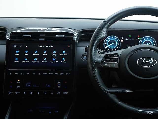 Hyundai TUCSON 1.6 h T-GDi N Line SUV 5dr Petrol Hybrid Auto Euro 6 (s/s) (230 ps) Atlas White