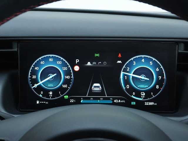 Hyundai TUCSON 1.6 h T-GDi N Line SUV 5dr Petrol Hybrid Auto Euro 6 (s/s) (230 ps) Atlas White