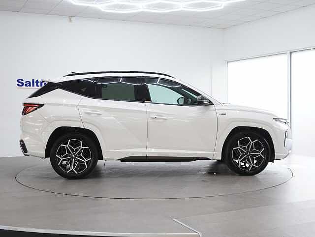 Hyundai TUCSON 1.6 h T-GDi N Line SUV 5dr Petrol Hybrid Auto Euro 6 (s/s) (230 ps) Atlas White