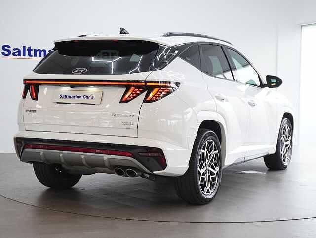 Hyundai TUCSON 1.6 h T-GDi N Line SUV 5dr Petrol Hybrid Auto Euro 6 (s/s) (230 ps) Atlas White