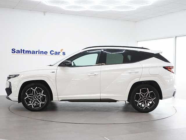 Hyundai TUCSON 1.6 h T-GDi N Line SUV 5dr Petrol Hybrid Auto Euro 6 (s/s) (230 ps) Atlas White