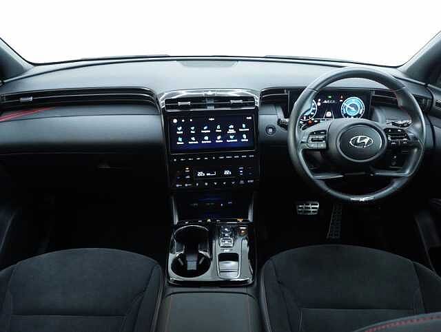 Hyundai TUCSON 1.6 h T-GDi N Line SUV 5dr Petrol Hybrid Auto Euro 6 (s/s) (230 ps) White